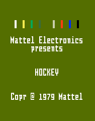 NHL Hockey Title Screen